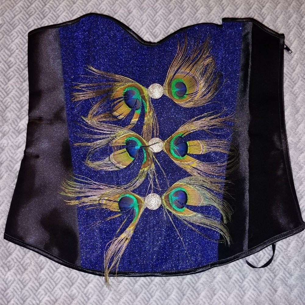 Peacock Corset and Mask